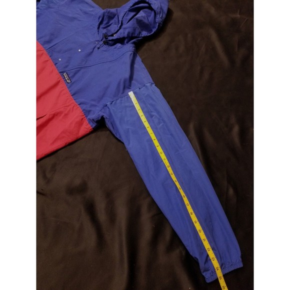 VTG 90s Patagonia Hoody Pullover Sailing 1/4 Snap Marsupial Jacket Men's Large - Picture 6 of 11